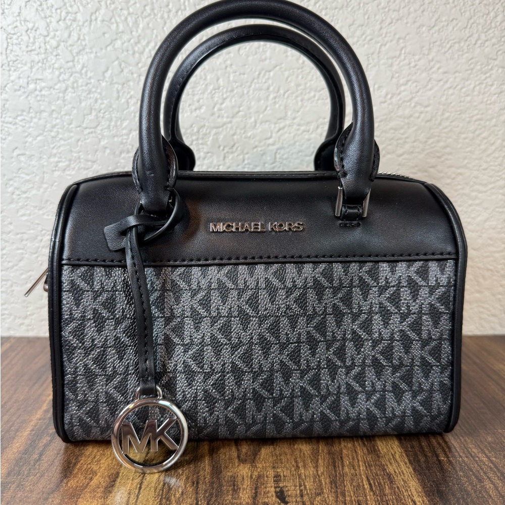 Michael Kors Black and Gray Mini Bag